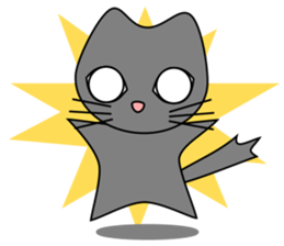 Gris the cat - English sticker #4318973