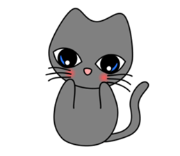 Gris the cat - English sticker #4318974