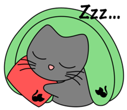 Gris the cat - English sticker #4318976