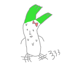 smooth leeks sticker #4319076