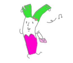 smooth leeks sticker #4319090