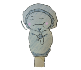 Gloves of dolls sticker #4319194