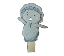 Gloves of dolls sticker #4319197