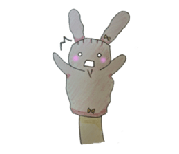 Gloves of dolls sticker #4319219