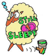 Daily life of a certain sheep. sticker #4320266
