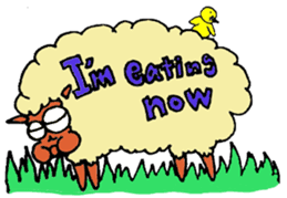 Daily life of a certain sheep. sticker #4320270