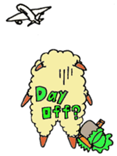 Daily life of a certain sheep. sticker #4320274