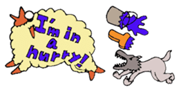 Daily life of a certain sheep. sticker #4320276