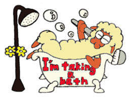 Daily life of a certain sheep. sticker #4320278