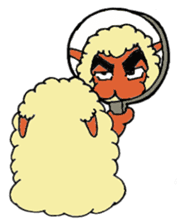 Daily life of a certain sheep. sticker #4320286
