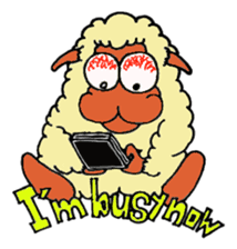 Daily life of a certain sheep. sticker #4320287