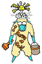 Daily life of a certain sheep. sticker #4320290