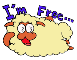 Daily life of a certain sheep. sticker #4320299