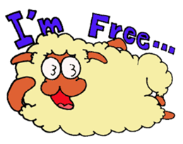 Daily life of a certain sheep. sticker #4320299