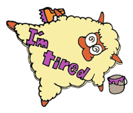 Daily life of a certain sheep. sticker #4320302