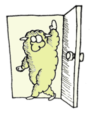 Daily life of a certain sheep. sticker #4320303