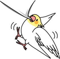 Cockatiel "Okameinko-chan" sticker #4320312