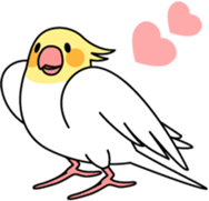 Cockatiel "Okameinko-chan" sticker #4320314