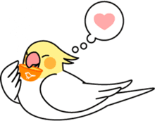 Cockatiel "Okameinko-chan" sticker #4320321