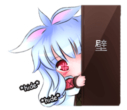 Little rabbit & her dragon friend. sticker #4320387