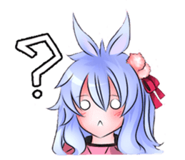 Little rabbit & her dragon friend. sticker #4320392