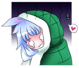 Little rabbit & her dragon friend. sticker #4320404