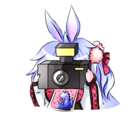 Little rabbit & her dragon friend. sticker #4320416