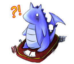 Little rabbit & her dragon friend. sticker #4320418