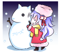 Little rabbit & her dragon friend. sticker #4320421