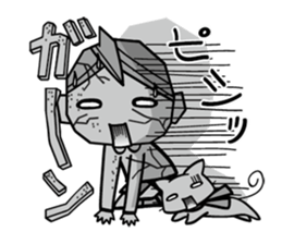 I and Nyanko everyday landscape. sticker #4320684