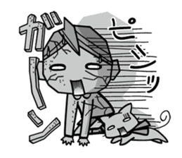 I and Nyanko everyday landscape. sticker #4320684