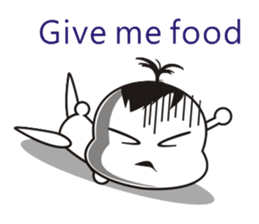 Sweet potato Sister Diary-English sticker #4321150