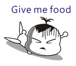 Sweet potato Sister Diary-English sticker #4321150