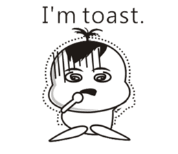 Sweet potato Sister Diary-English sticker #4321156