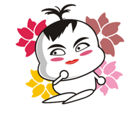 Sweet potato Sister Diary-English sticker #4321161