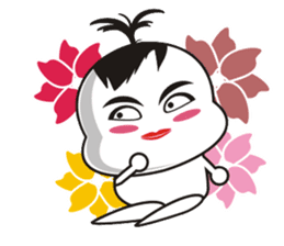 Sweet potato Sister Diary-English sticker #4321161