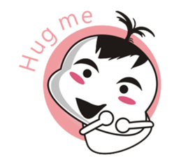 Sweet potato Sister Diary-English sticker #4321168