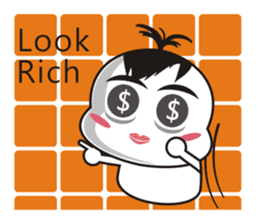 Sweet potato Sister Diary-English sticker #4321174