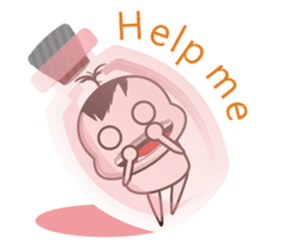 Sweet potato Sister Diary-English sticker #4321176