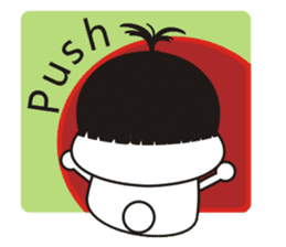 Sweet potato Sister Diary-English sticker #4321179