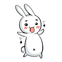 Dancing rabbit and friend