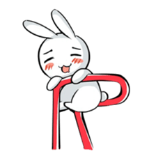 Dancing rabbit and friend sticker #4321425