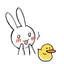 Dancing rabbit and friend sticker #4321437