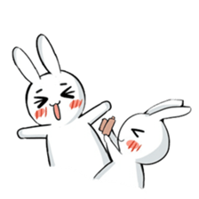 Dancing rabbit and friend sticker #4321443