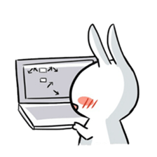 Dancing rabbit and friend sticker #4321445