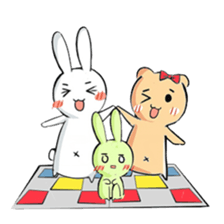 Dancing rabbit and friend sticker #4321462