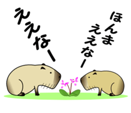 Capybara brothers in Parutom-town sticker #4321585