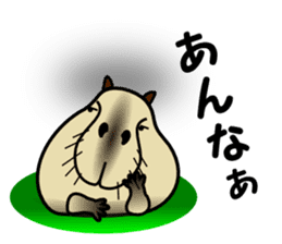 Capybara brothers in Parutom-town sticker #4321593