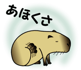 Capybara brothers in Parutom-town sticker #4321595