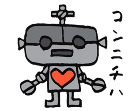 Daily life of some robots sticker #4321664